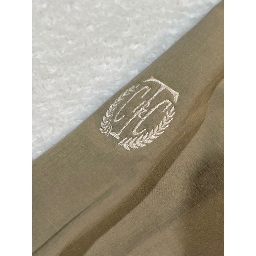 Puma Ripguard Anorak Golf Jacket Mens Windbreaker Tan Cream Colorblock Ripstop - Picture 8 of 10